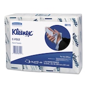 KLEENEX Kleenex C-Fold Paper Towels, 1 Ply, 150 Sheets, White 88115